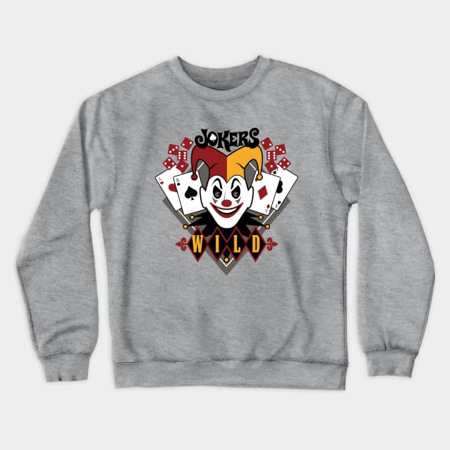 Joker's Wild Crewneck Sweatshirt by DesignWise